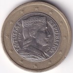 Latvia 1 Euro 2014 Bi Metallic Coin