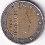 Luxembourg 2 Euros Bimetallic 2005 Coin