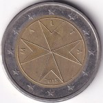 Malta 2 Euros 2015 Bimetallic Coin