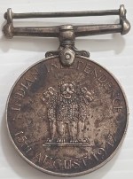 British India 15Th August 1947 Named Medal