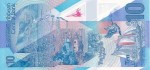East Caribbean 10 Dollars 2019 Unc Polymer Note - Image 2