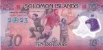 Solomon Islands 10 Dollars 2023 Pacific Games Polymer Unc Note