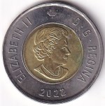 Two Dollars Canada 2022 Summit Series Colored Coin - Image 2