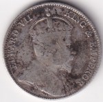 Ten Cents Straits Settlements 1910 King Edward VII Silver Coin - Image 2