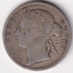 Straits Settlements 10 Cents 1891 Vitcoria Queen Silver Coin - Image 2