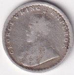 British India Two Annas 1911 King George V Silver Coin Rare - Image 2