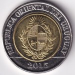 Uruguay 10 Pesos 2015 Bicentenary of Land Regulation Coin - Image 2
