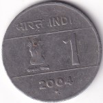 1 Rupee of Unity in Diversity of 2004 Stainless Steel Coin