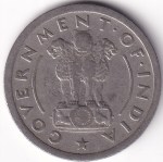 Republic India Half Rupee 1955 Bombay Mint Nickel Coin - Image 2