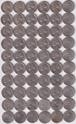 Jefferson Nickel 5 Cents 60 Different Years Collection Lot