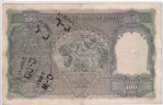 100 Rupees of British India of 1938 C D Deshmukh Signed Calcutta Circle Note - Image 2