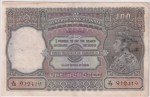 100 Rupees of 1938 C D Deshmukh Signed Calcutta Circle Note