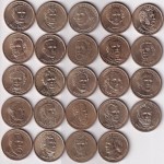 United States Presidential 1 Dollar 24 Different Coins Set
