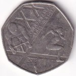 United Kingdom 2014 Glasgow Commonwealth Games 50 Pence Coin