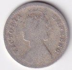 British India 1893 Victoria Silver Two Annas Coin - Image 2