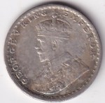 Two Annas King George V 1912 Silver Coin - Image 2