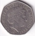1998 Bailiwick of Jersey 50 Pence Coin - Image 2