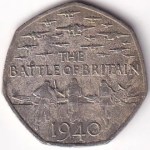 2015 UK 50 Pence Battle of Britain Commemorative Coin – Elizabeth II