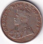 British India 8 Annas 1919 Calcutta Mint Coin George V Copper Nickel Rare - Image 2