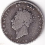 United Kingdom 1 Shilling 1825 George IV Silver Coin