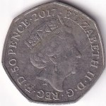 2017 UK 50 Pence Benjamin Bunny Beatrix Potter Coin - Image 2