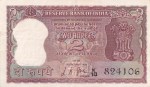 Two Rupees of L K Jha of 1968 Diamond Issue Note