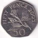 Guernsey 50 Pence 2003 Elizabeth II Bailiwick of Guernsey Issue Coin