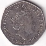 2016 UK 50 Pence Team GB Swimming Olympic Coin - Image 2