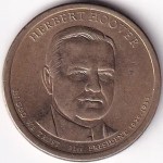 Herbert Hoover Presidential One Dollar of US Coin