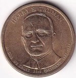 Harry S Truman Presidential One Dollar of US Coin