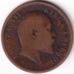 British India Quarter Anna 1909 Edward VII Coin - Image 2