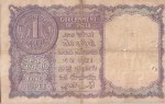 One Rupee Note of 1957 L K Jha Signature Old Note - Image 2