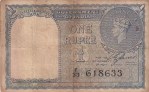 1940 One Rupee Banknote of British India Note C E Jones Signed