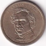 United States 1 Dollar of Franklin Pierce Coin