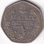 UK 50 Pence 2016 Beatrix Potter Anniversary Coin
