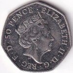 UK 50 Pence 2016 Battle of Hastings 1066 Coin - Image 2