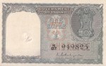 India 1 Rupee Note 1950 A-2 K G Ambegaonkar Signature UNC
