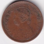 1/12 Anna 1886 of British India of Victoria Empress Copper Coin - Image 2