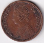 1/12 Anna 1894 of British India of Victoria Empress Copper Coin - Image 2