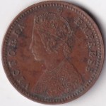 1/12 Anna 1901 of British India of Victoria Empress Copper Coin - Image 2