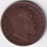 1/12 Anna 1909 of British India of King Edward VII Copper Coin - Image 2