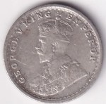 Two Annas 1911 King George V Silver Coin Rare - Image 2