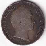1 Gulden of 1838 of Kingdom of Bavaria Louis I Silver Coin - Image 2