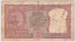 1951 Two Rupees Note Signed by B Rama Rau Note - Image 2