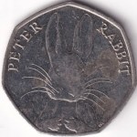 United Kingdom 2016 Peter Rabbit 50 Pence Coin