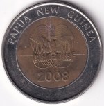 Papua New Guinea 2008 K2 35th Anniversary Bank of Papua New Guinea Bi-Metallic Coin - Image 2