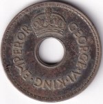 Fiji 1945 One Penny Coin King George VI Colonial Issue - Image 2