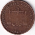 Mombasa One Pice 1888 Bronze Coin - Image 2