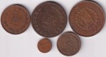 Travancore State Copper Chuckram 5 Different Coin Collection - Image 2