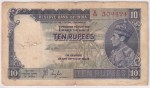 Georg VI Ten Rupees JB Taylor 1938 Note